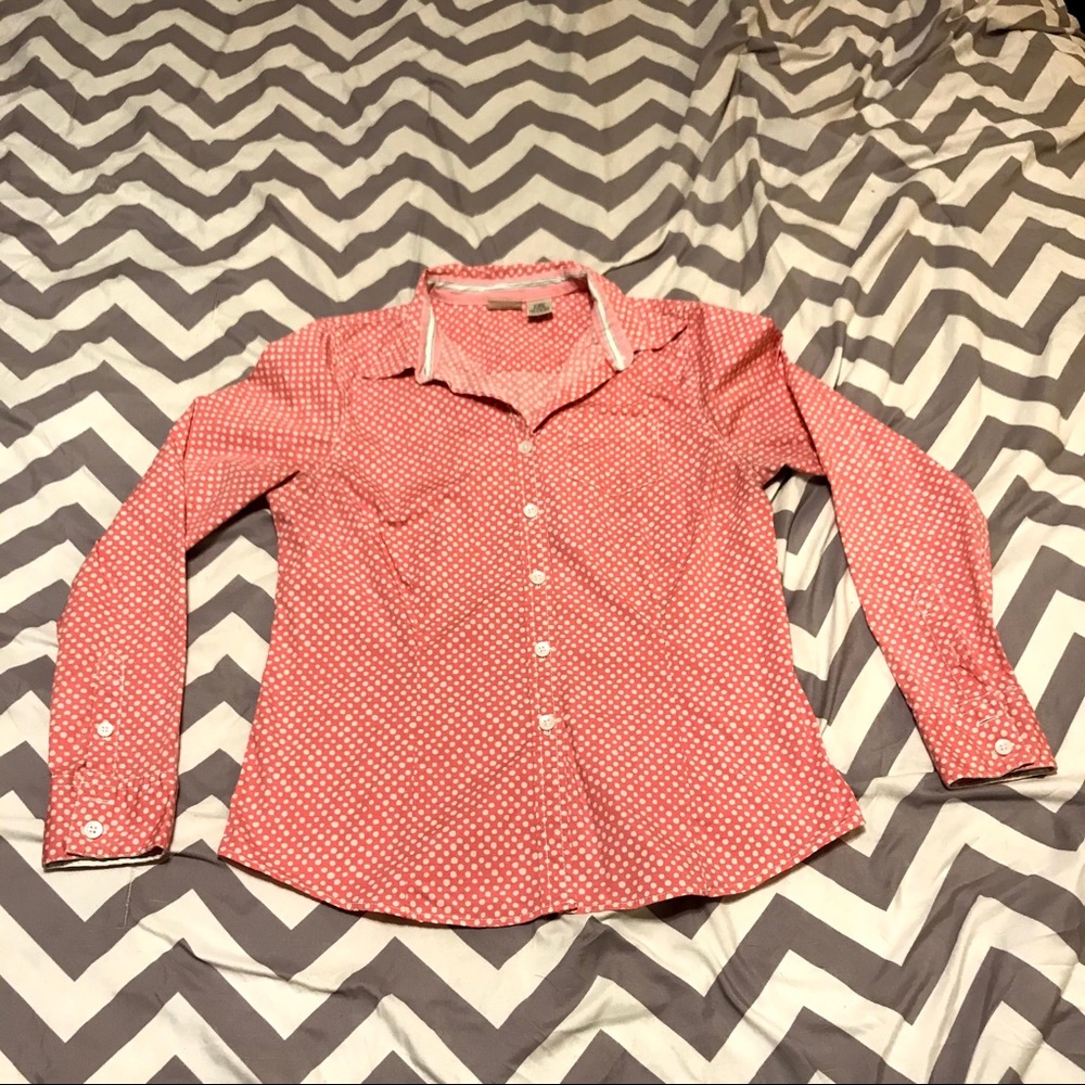 Polka-Dotted Button Down